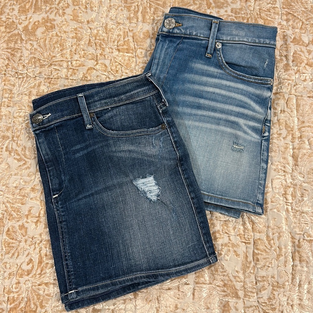 2  Size 30 True Religion Denim Skirts….price is for both